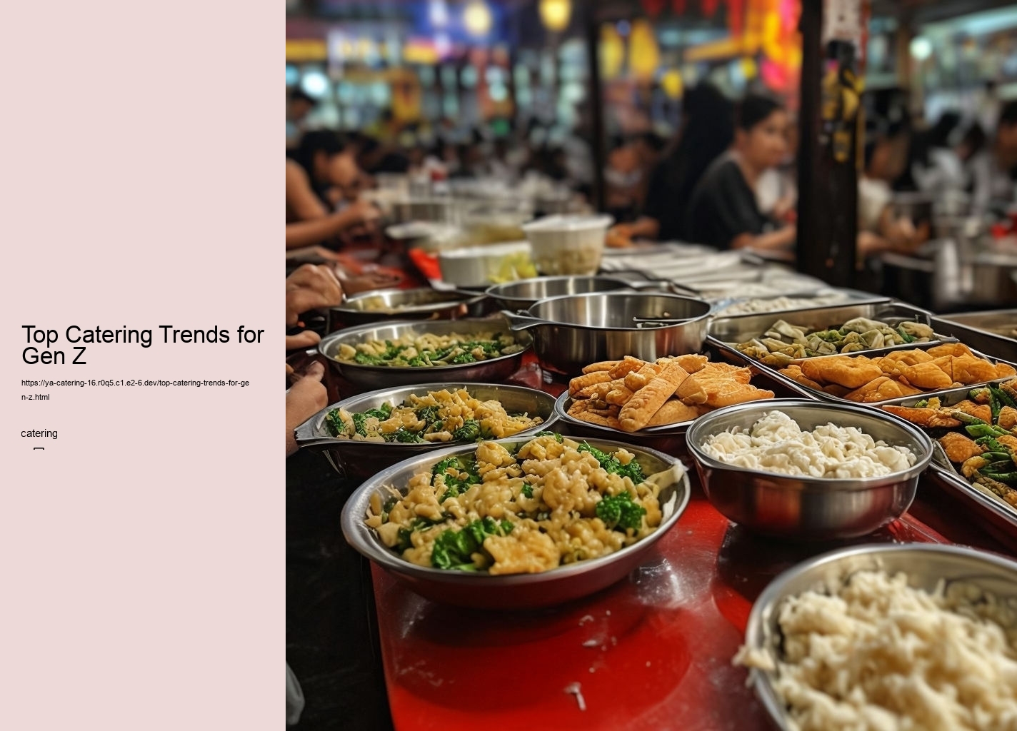 Top Catering Trends for Gen Z